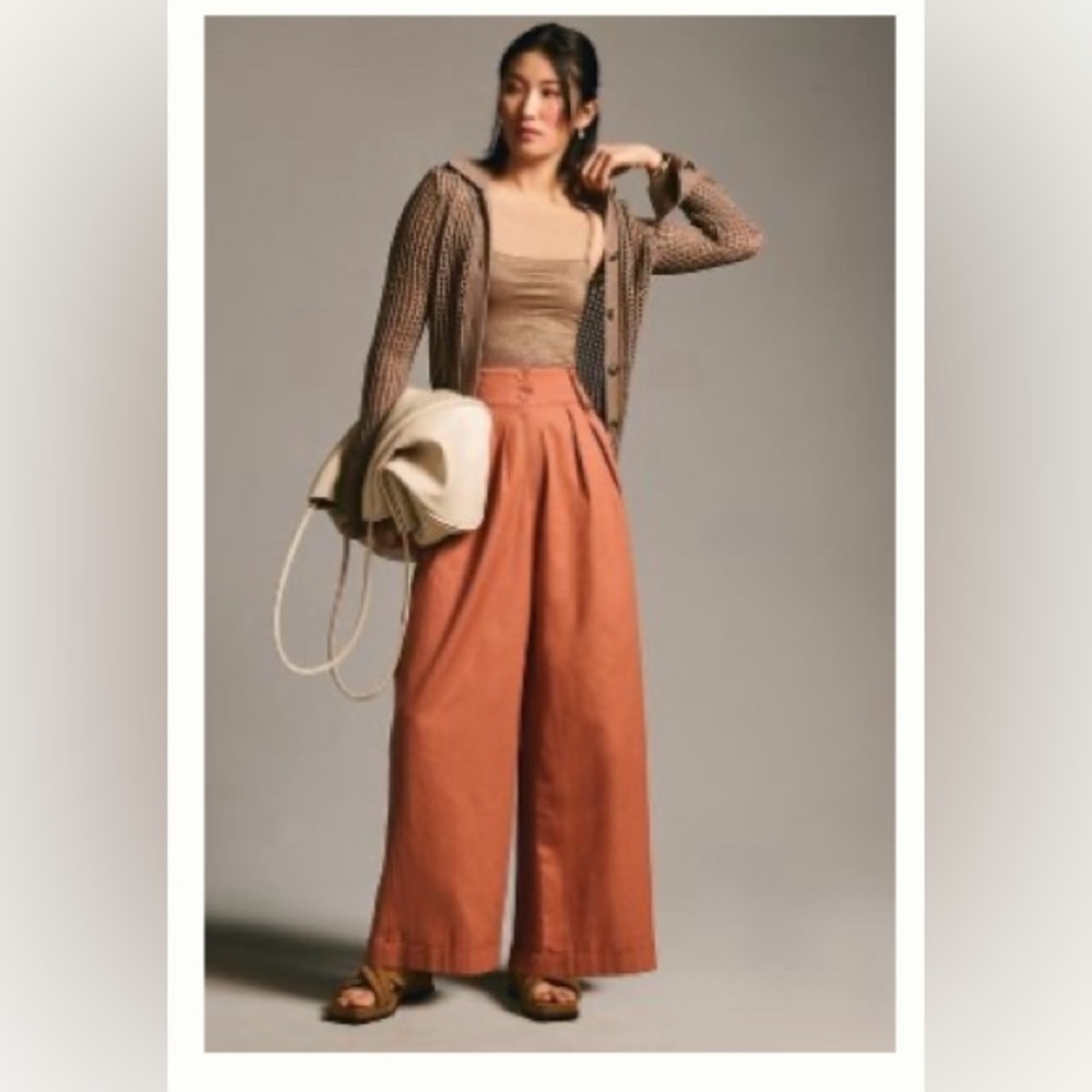 Anthropologie wide leg pants